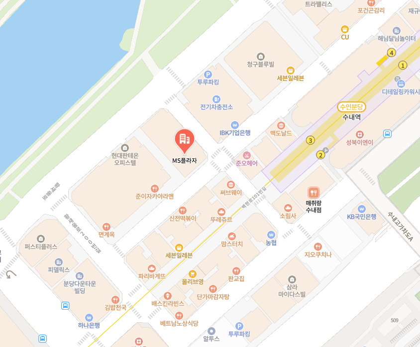 AX4U 오시는 길 지도